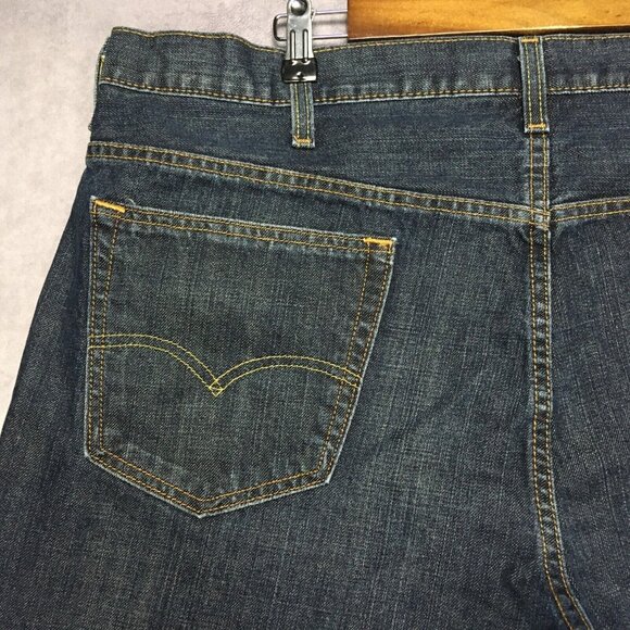 Levis Mens 569 Loose Straight Fit Blue Jeans size 40x30 Denim Pants Zipper Fly - Picture 9 of 15